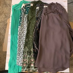 *Five* 3/4 length Blouses